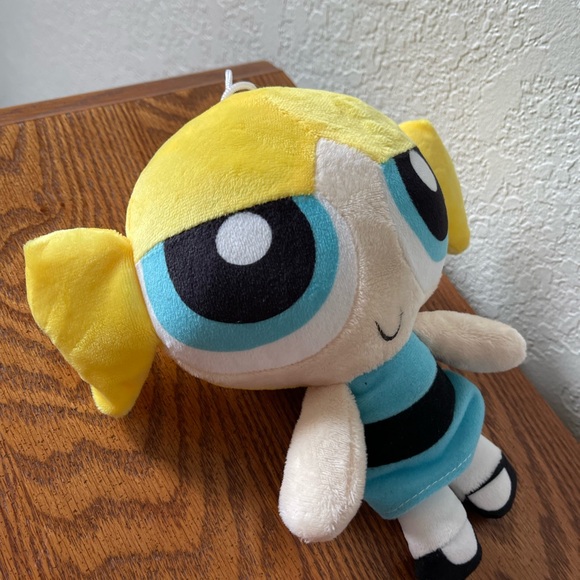 NEW: BUBBLES Powerpuff Girls Cartoon Network 7" Suction Cup Plush - Picture 5 of 6